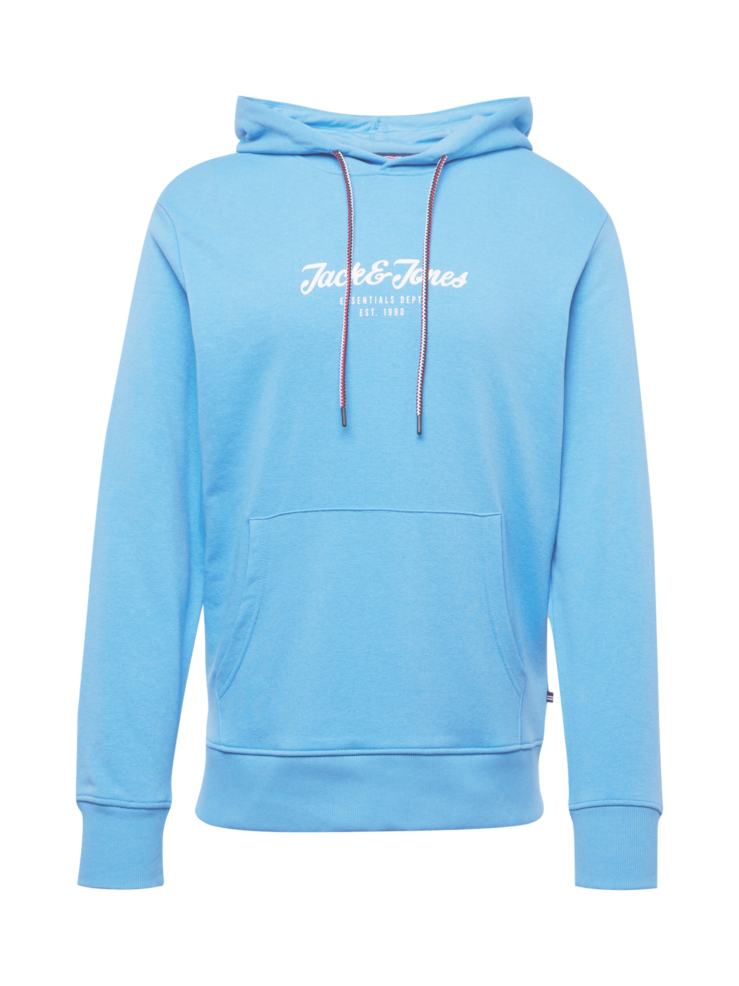 JACK & JONES Sweatshirt 'JJHenry' em L em azul céu / branco, Vista do artigo