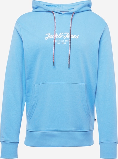 JACK & JONES Sweat-shirt 'Henry' en bleu / blanc, Vue avec produit