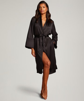 Hunkemöller Long Bathrobe in Black