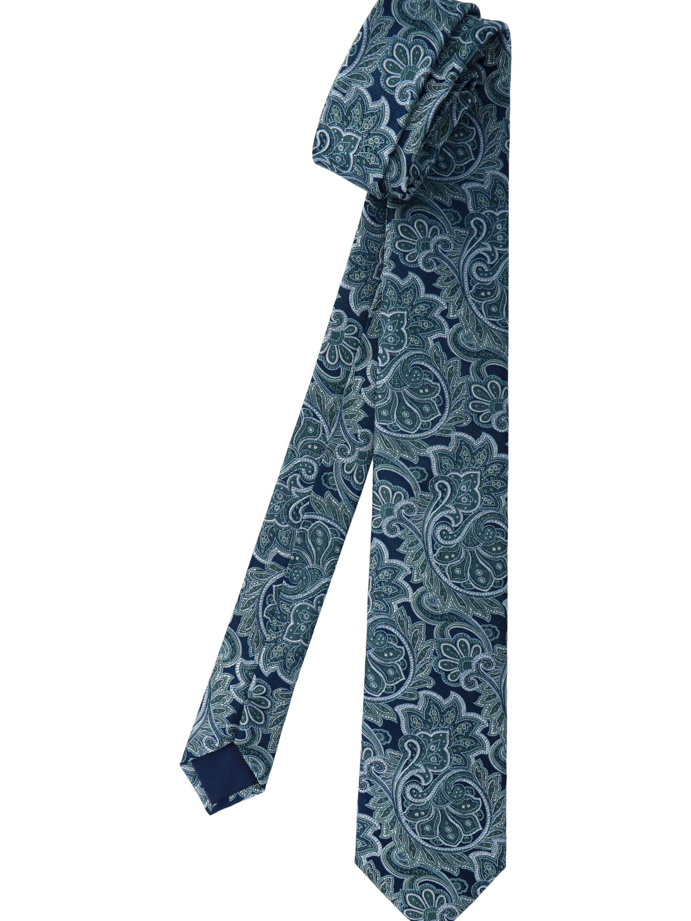 WILLEN Tie 'Marine Paisley' in Green