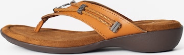 Minnetonka Teenslipper 'Silverthorne360' in Bruin: voorkant