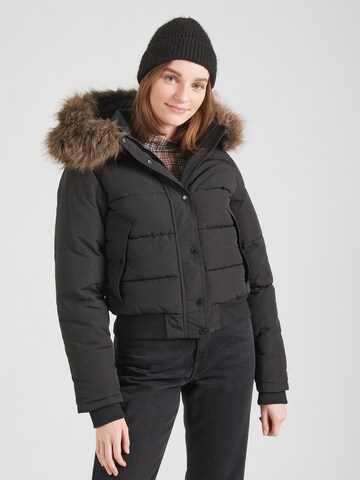 Superdry Winterjas 'Everest' in Zwart: voorkant