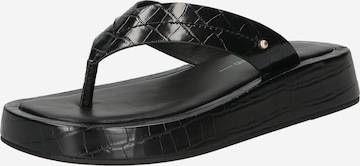 River Island T-bar sandals in Black: front