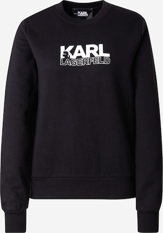 Karl Lagerfeld Collegepaita 'STACK' värissä musta: etupuoli