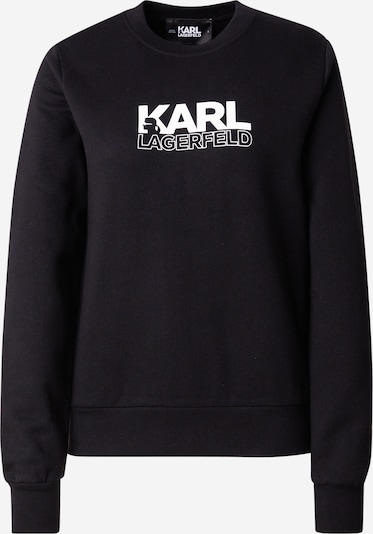 Megztinis be užsegimo 'STACK' iš Karl Lagerfeld, spalva – juoda / balta, Prekių apžvalga