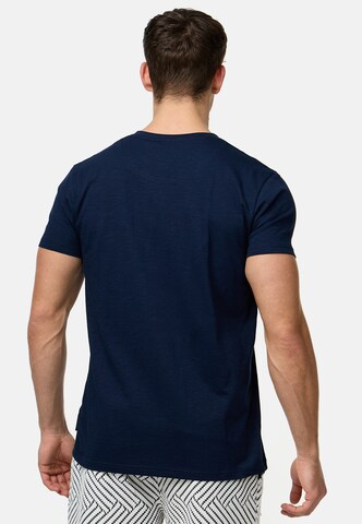 T-Shirt ' Ansel ' INDICODE JEANS en bleu