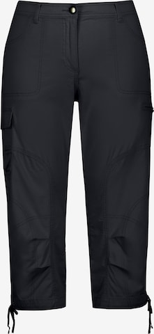 Regular Pantalon cargo Ulla Popken en noir : devant