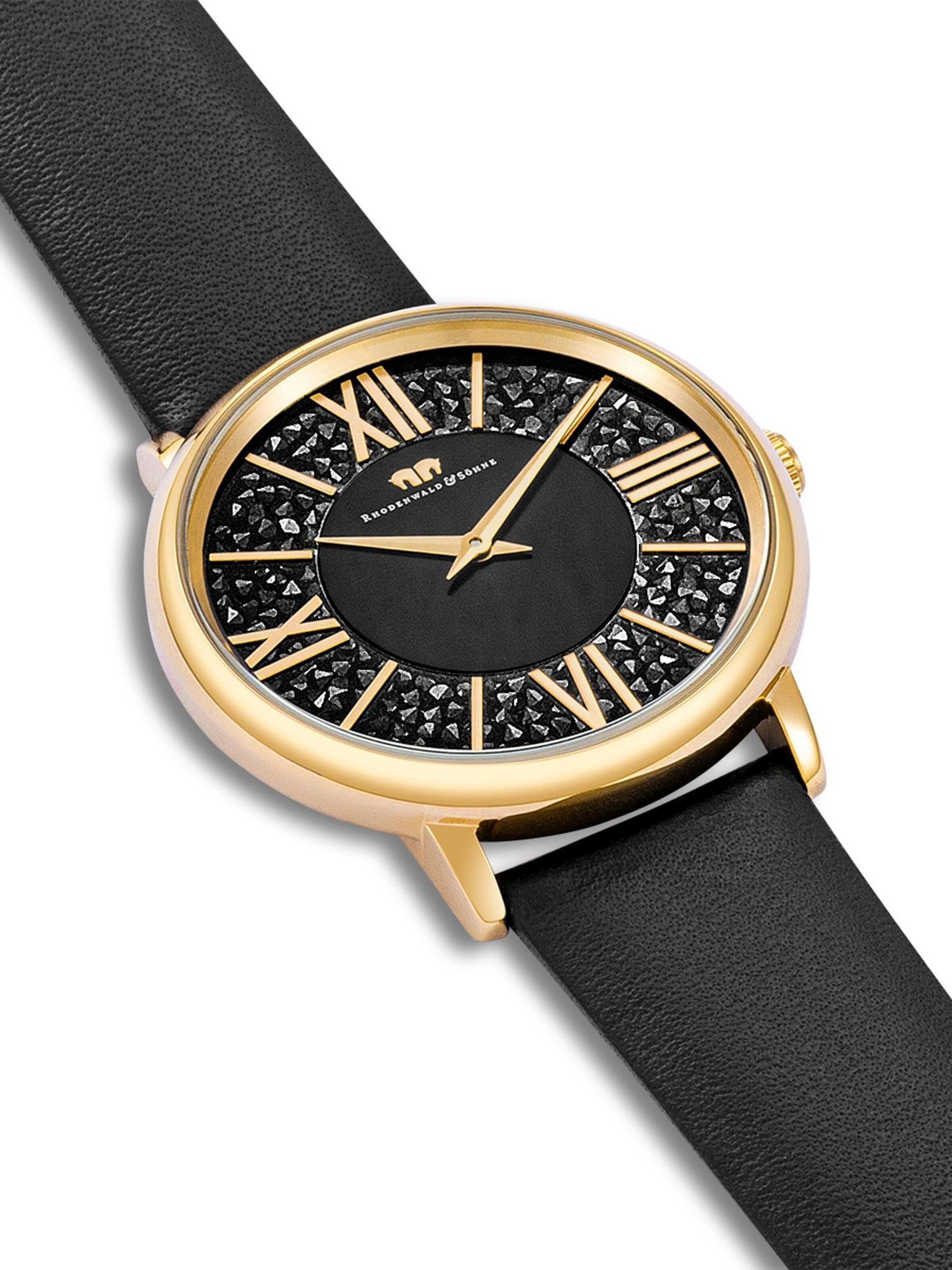 Rhodenwald & Söhne Analog watch in Black