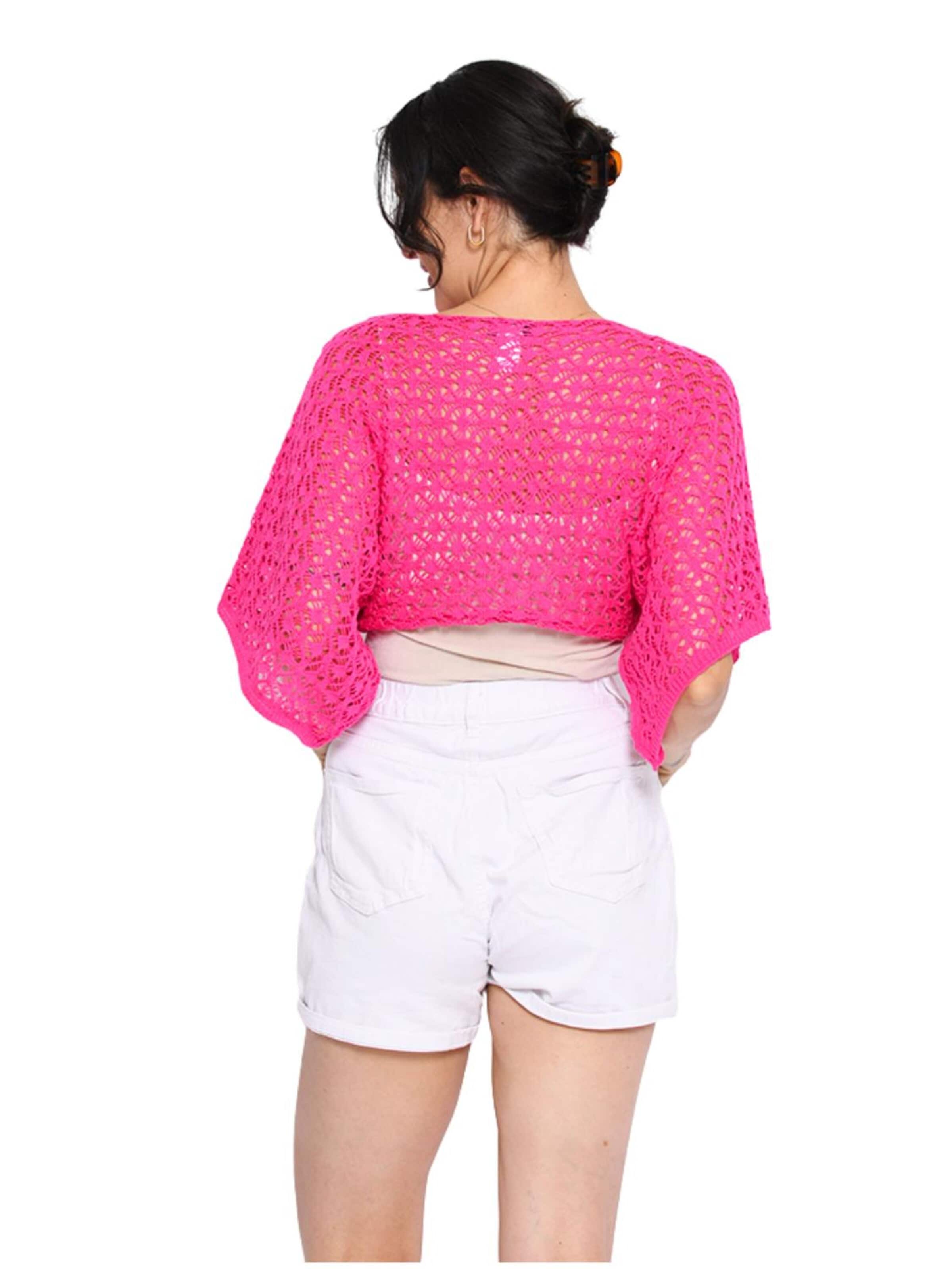 Süel knitwear - Top de punto 'Spider' en rosa