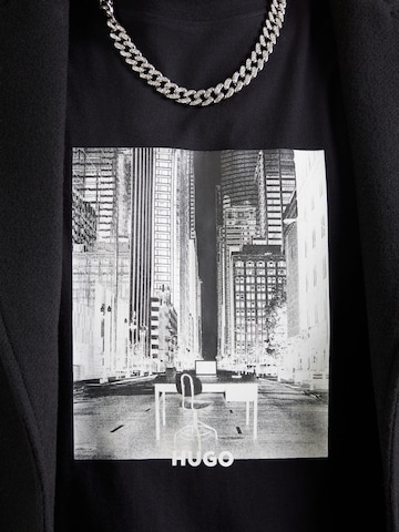HUGO T-Shirt 'Deyss' in Schwarz