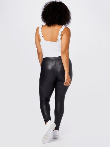 PIECES Curve Skinny Leggings i sort