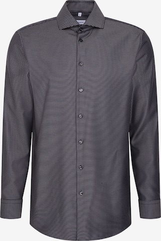 Chemise business ' Schwarze Rose ' SEIDENSTICKER en gris : devant