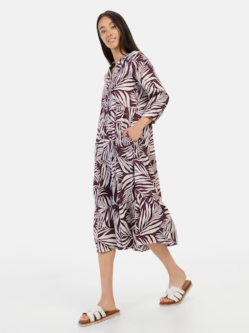 CAMEL ACTIVE Mittellanges Sommerkleid mit Allover-Print in Rot