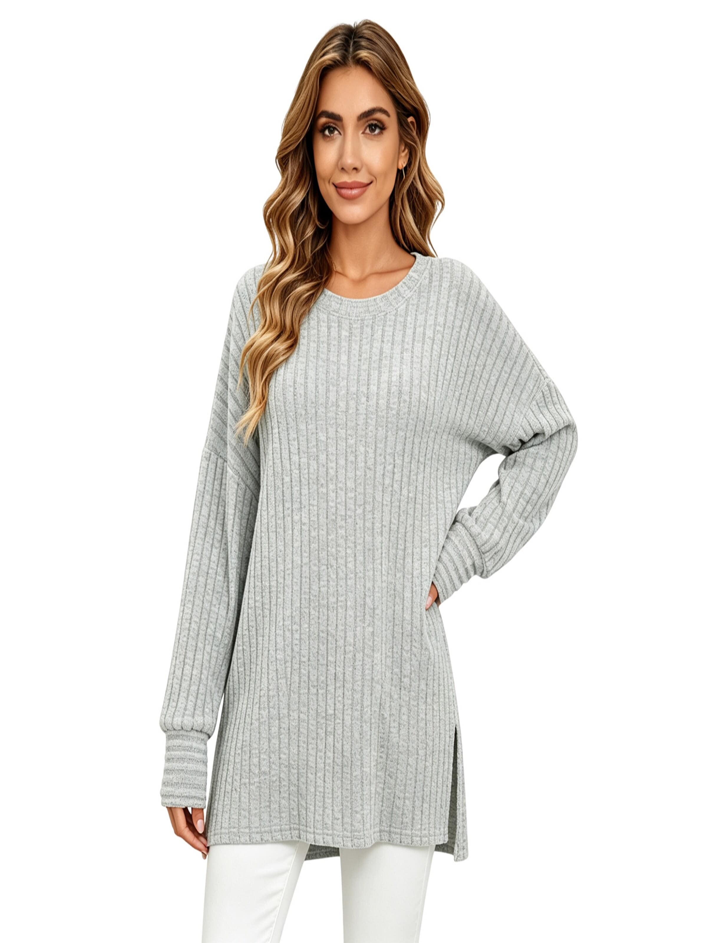 KoJooin Pullover 'Pullover für Damen'‌‌‌‌ in S in hellgrau, Produktansicht