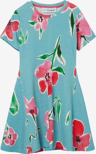 Desigual Robe en bleu / vert / rose / blanc, Vue avec produit