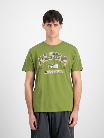 T-Shirt ALPHA INDUSTRIES en vert