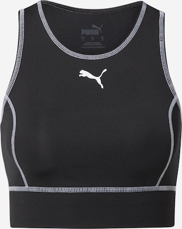 PUMA - Top deportivo en negro: frente