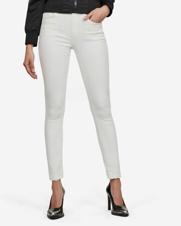 G-Star RAW Skinny Jeans in White: front