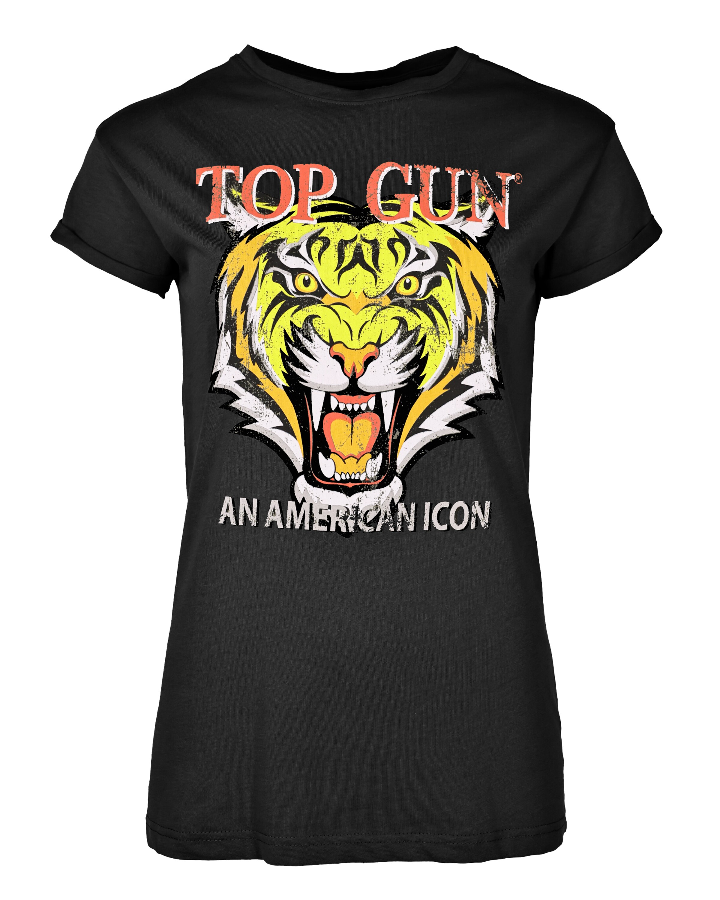 TOP GUN T-Shirt mit Logo TG20214002 ' ' in Schwarz: Vorderseite
