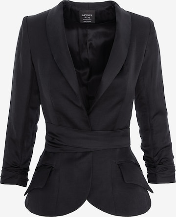 AVENUE N°29 Blazer 'Linen Structured Blazer With Belt' i sort: forside