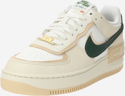 Nike Sportswear Sneaker low 'Air Force 1 Shadow' i beige / nude / mørkegrøn / hvid, Produktvisning