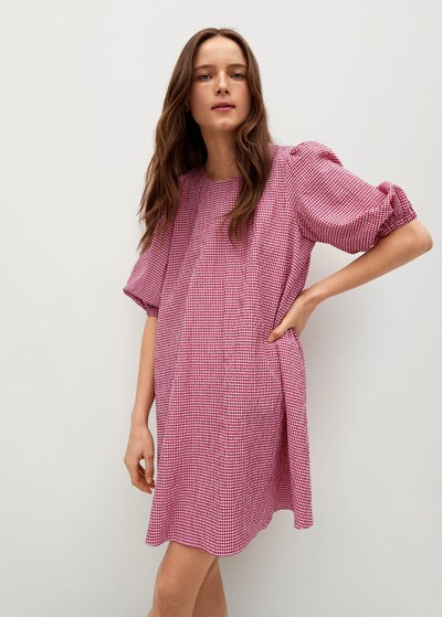 Mango Kleid Isa I In Cranberry Weiss About You 