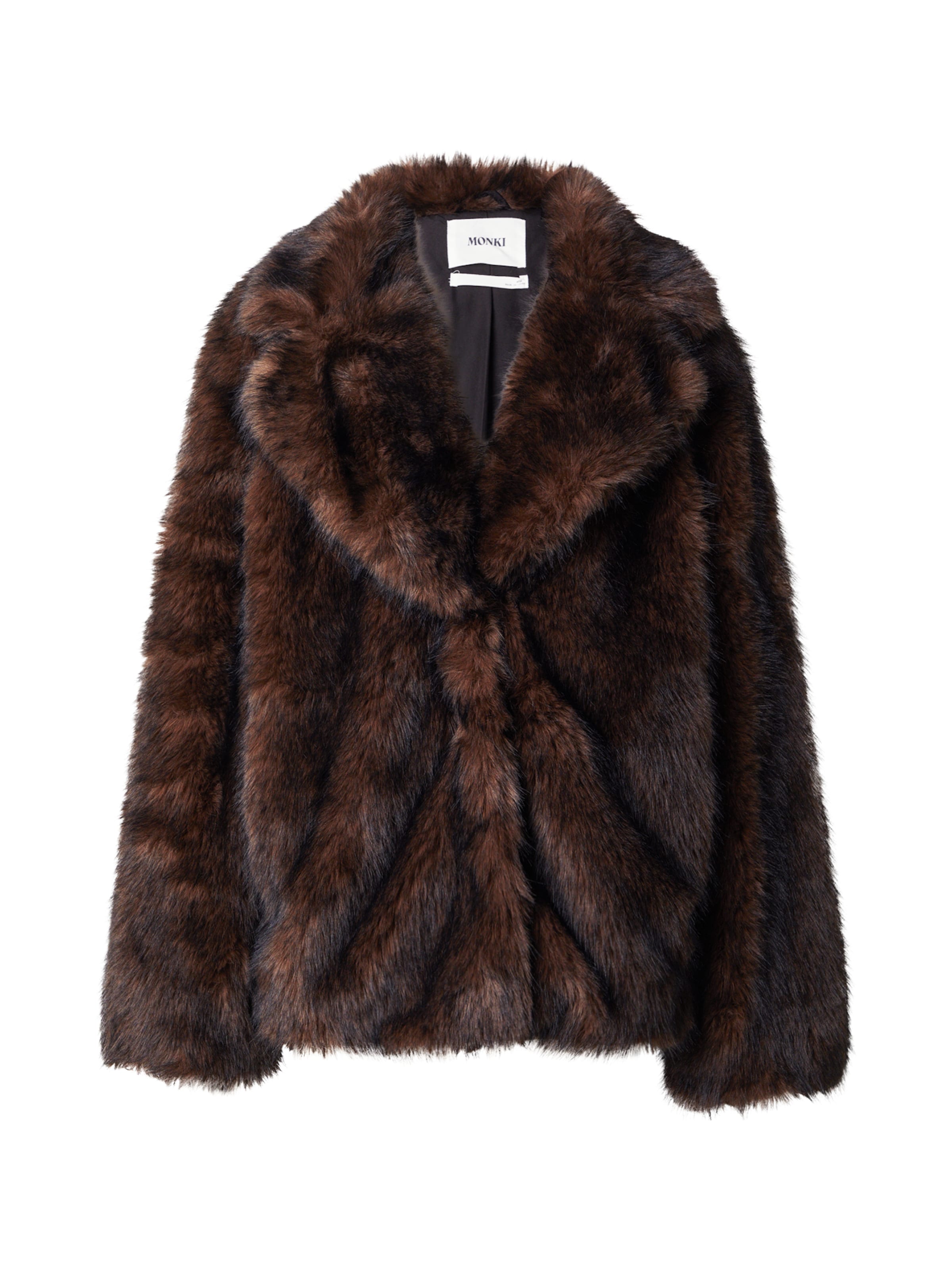 Monki Φθινοπωρινό και ανοιξιάτικο μπουφάν σε καφέ: μπροστά