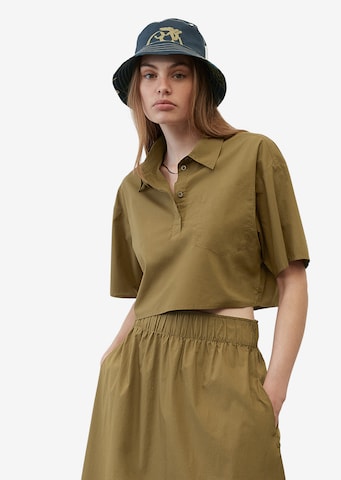 Marc O'Polo DENIM Blouse in Green: front