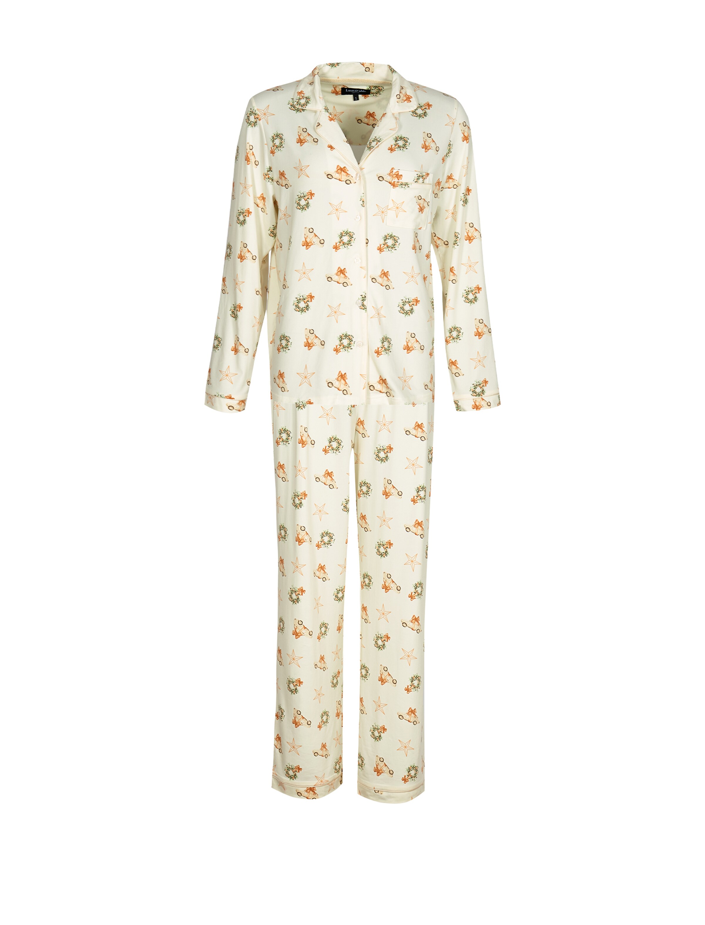Loungeable Pajama in Beige: front
