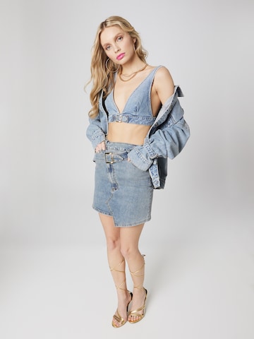 Hoermanseder x About You Rok 'Kim' in Blauw