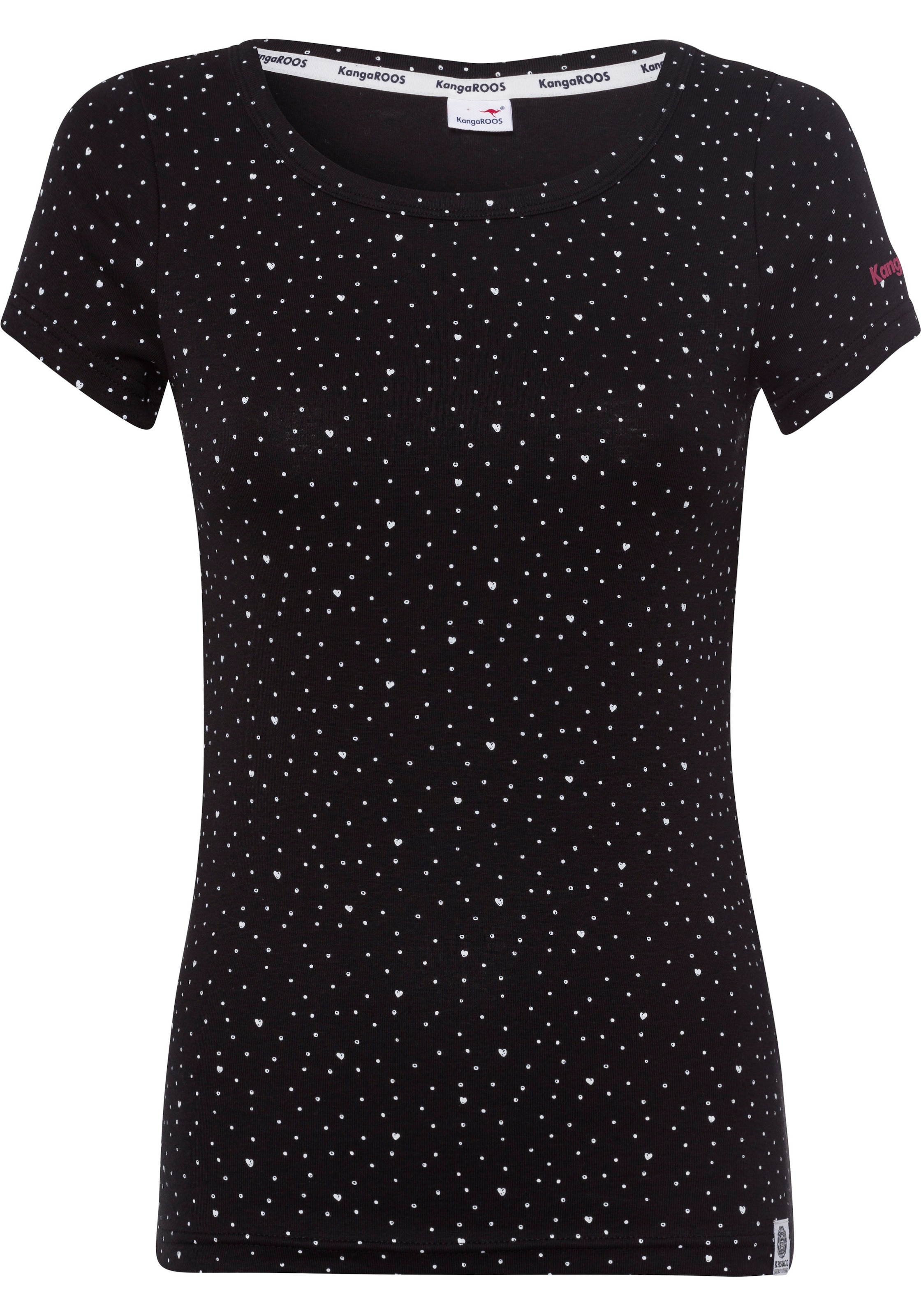 KangaROOS T-Shirt in Schwarz: Vorderseite