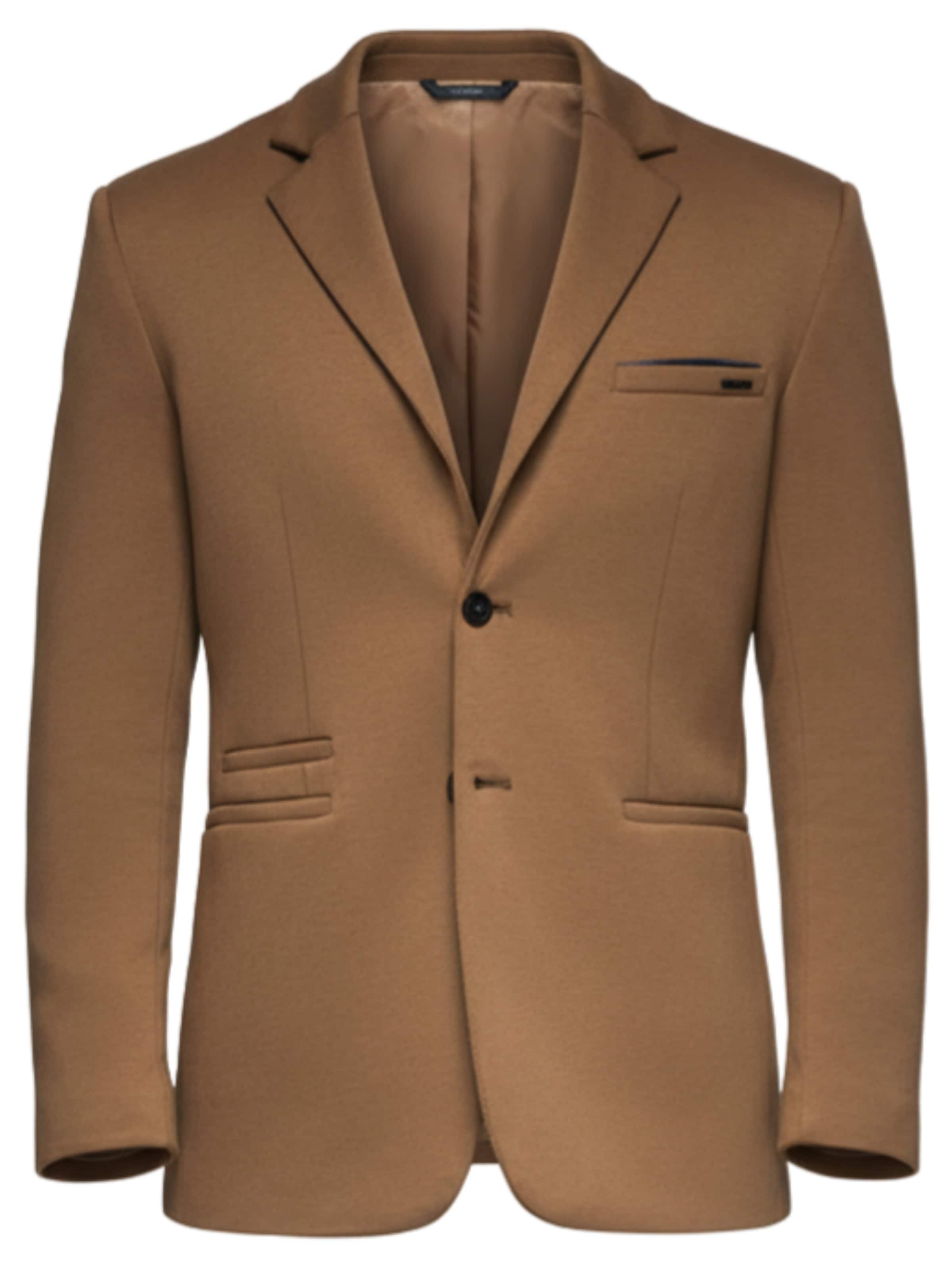 Ombre Slim Fit Sakko in Braun: Vorderseite