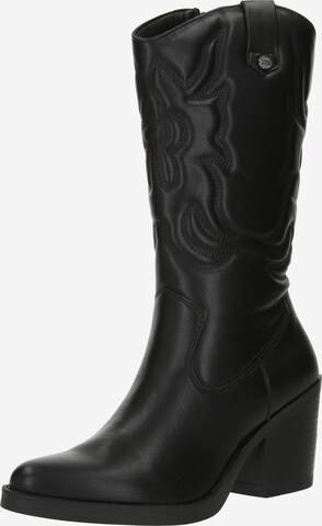 Xti Cowboy Boots in Black: front
