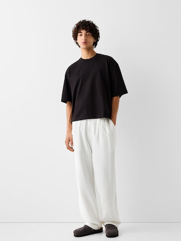 Bershka Loose fit Pants in White