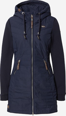 Ragwear Between-Season Jacket 'LUCINDA' in Blue: front