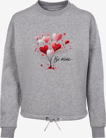 Sweat-shirt 'Herzbaum Be Mine!' F4NT4STIC en gris : devant