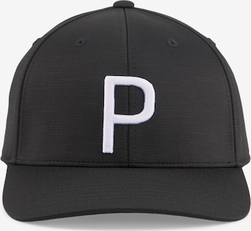 PUMA Cap 'P' in Black: front