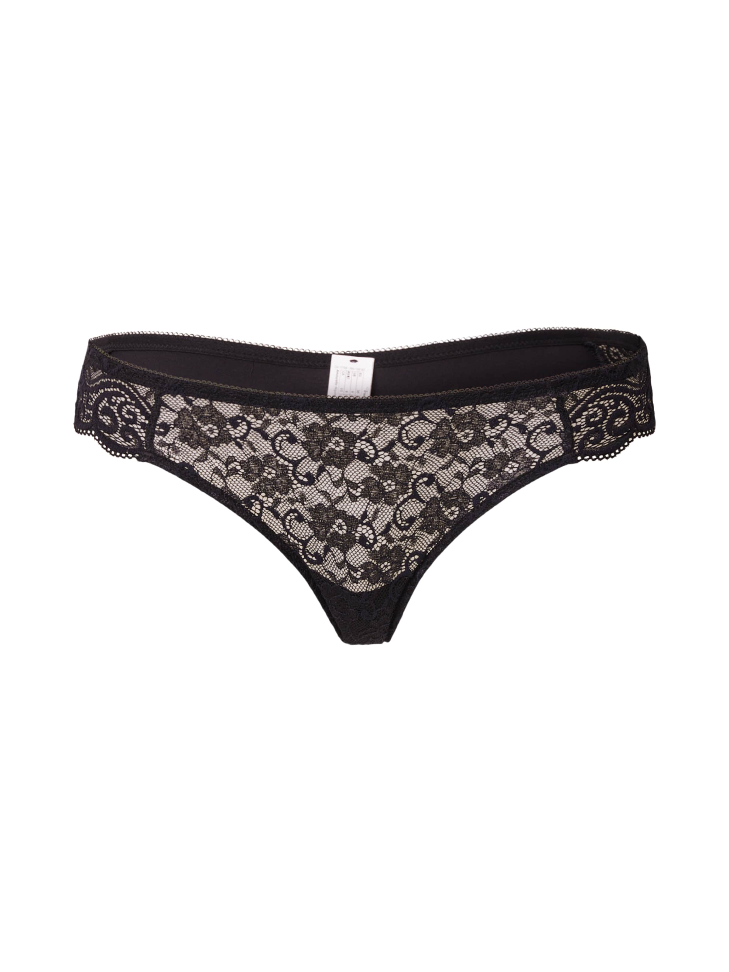 TRIUMPH String 'Amourette' i sort: forside