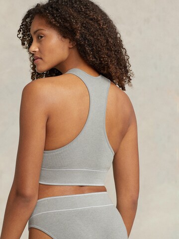 Polo Ralph Lauren Bralette Bra ' Neck Top ' in Grey