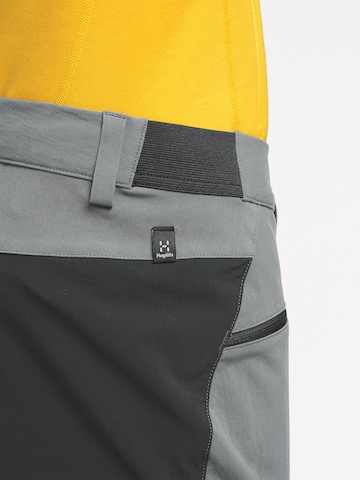 Haglöfs Slim fit Outdoor Pants 'Rugged Flex' in Grey