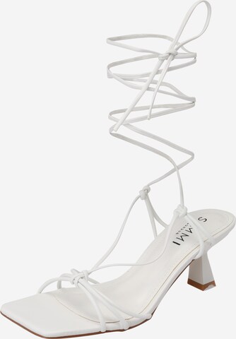 Simmi London Strap Sandals 'PAOLA' in White: front