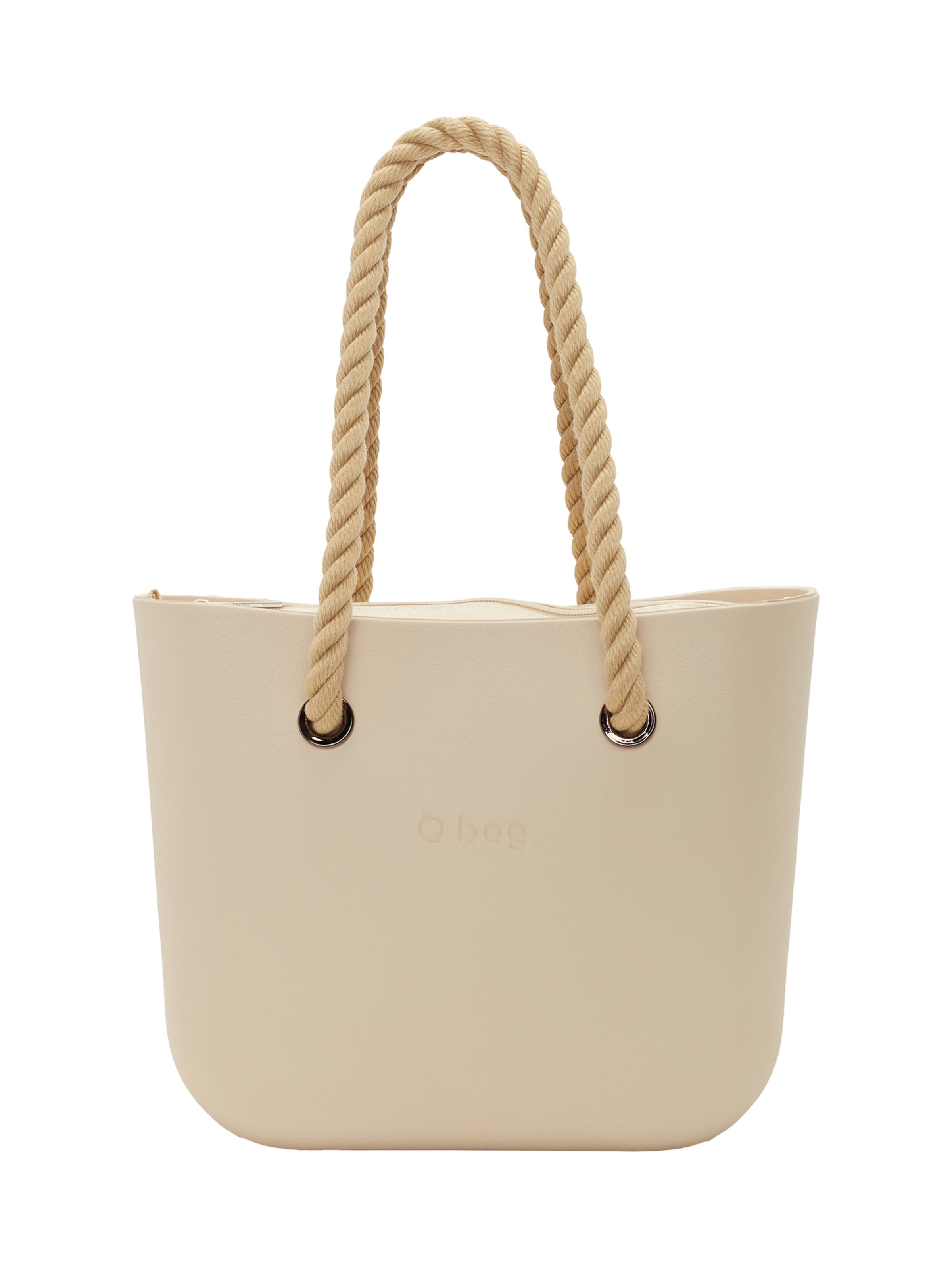 O bag Shopper in Beige: front
