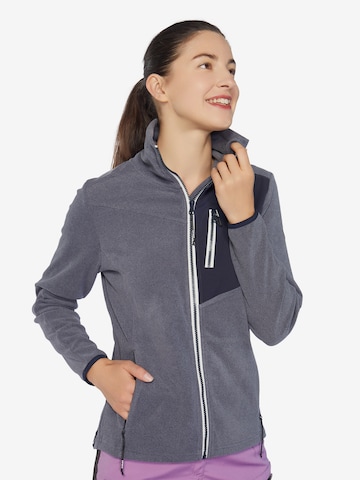 ICEPEAK Athletic Zip-Up Hoodie 'Mears' in Blue: front