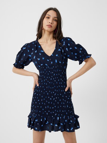 Robe FRENCH CONNECTION en bleu : devant