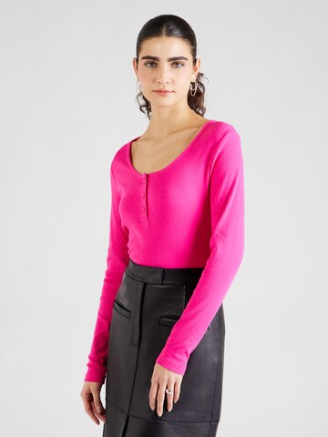 VILA Shirt 'HOLLIE' in Roze: voorkant