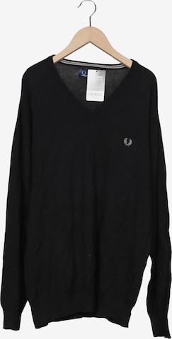 Fred Perry Pullover L in Schwarz: Vorderseite