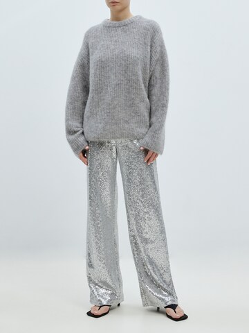 EDITED Wide leg Pants 'Dasha' in Silver