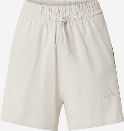 ADIDAS SPORTSWEAR Pantalon de sport 'Essentials' en beige / blanc, Vue avec produit