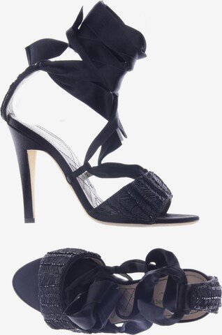 Alberta Ferretti Sandals & High-Heeled Sandals in 37 in Black: front