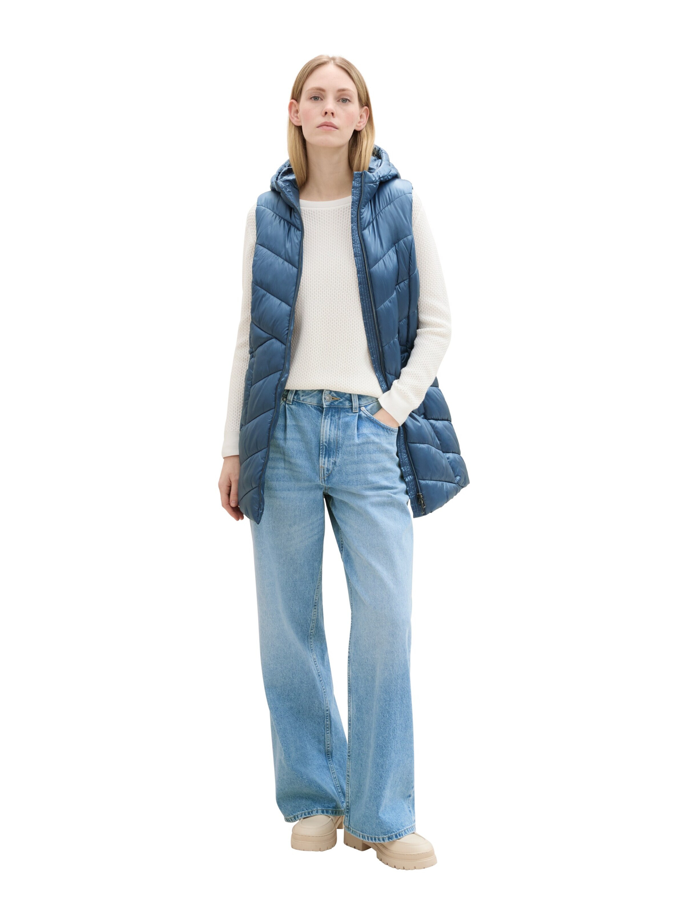 TOM TAILOR Weste in Blau